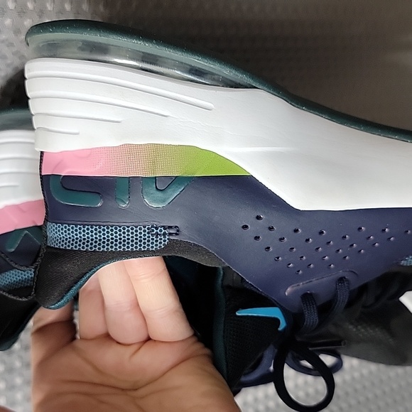 Nike Air Max Black Rainbow Sunset Running Workout Active Women Sneakers Size 9 - Picture 5 of 8